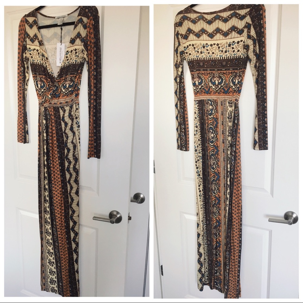Novella Royale Siren Maxi Dress Sienna Tangier S - Picture 4 of 5
